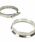 5 Inch Exhaust V Band Flange Clamp Kit For S400 Series Turbos SXE S475 S480 S463 S467 SX Turbo With T6 Flange Beveled Face