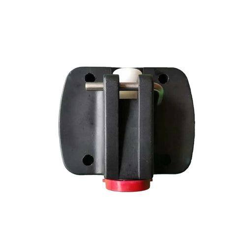 Single Head Outlet Kit For Soft Serve Ice Cream Machines With Caps Front Panel And Discharge Valve, Spare Parts Made For Quick, No Fuss Plug And Play Installation And Smooth, Reliable Discharging. black outlet kit front view