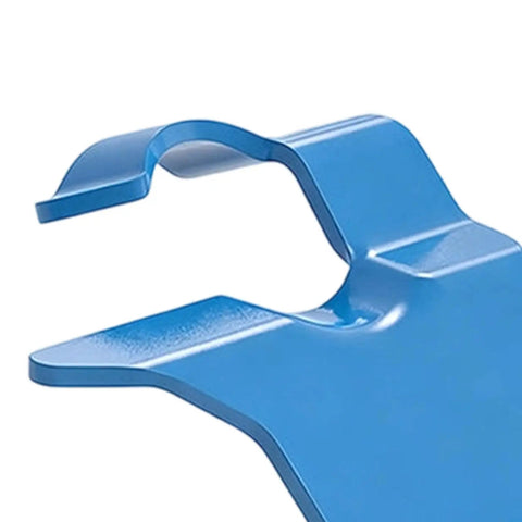 Heavy Duty Welding Holder With Strong Magnetic Base For Stable MIG Torch Stand showing blue steel design for precision fabrication work.