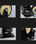 Badass Heavy Duty Rubber Caster Wheels With Smooth Swivel Action And Rock Solid Locking Brake For Furniture Workbenches Medical Trolleys And Silent Rolling Support System showing close-up views of black rubber wheels and mounting brackets.