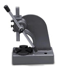 Heavy Duty Arbor Press Pro Level Manual Desktop Machine For Precision Punching Stamping Riveting Cast Iron Build Heavy Hitter 0.5 To 3 Ton Force Capacity No Sweat Operation showing side view