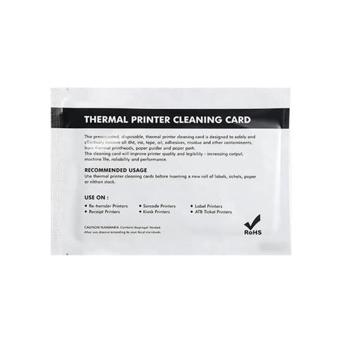 Run Your Rig Like New Again With This Top Shelf Eight Piece Card Printer Cleaning Kit Including Pre Saturated Long And Short Cards For Flawless Printhead And Roller Tuneups Compatible With Zebra Models - Thermal printer cleaning card packet.