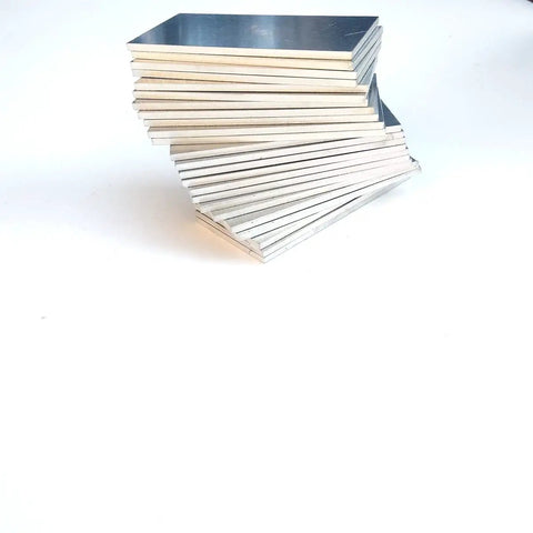 Stack of 5052 aluminum welding coupons in 2x4 size for Premium Aluminum Welding Practice Coupons 5052 Aluminum 2x4 Inch Pack Of 24 For MIG TIG Stick Arc Gas Brazing Training Build Real Skills And Confidence In Welding Beginners And Pros