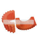 AirTek Rubber Sleeve Coupling Direct Replacement For TB Wood's 6H, shown in orange durable rubber material