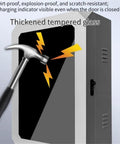 Heavy Duty EV Charger Lock Box With Stand, Built Like A Tank Charging Station Cover For Level 2 Plugs, thickened tempered glass and hammer impact protection.