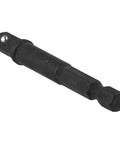 Dude Check Out This Awesome 2-in-1 Hex Shank Driver Socket Adapter Set Built From Tough Chrome Vanadium Steel With Magnetic Power Tool Attachment Perfect For Auto Repair And Major Maintenance Projects Featuring Versatile Drive Sizes, black 1/4" adapter