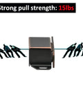 Magnetic Cabinet Door Catch Set Of 2 With 10 Lb Pull Oil Rubbed Bronze 1.8 X 0.6 X 0.5 Inch Latch shown with tug-of-war illustration