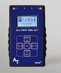 EV Motor Tester Deenergized Circuit Analysis Diagnostics Speedy Static And Dynamic Scans handheld tool with display panel.