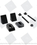 M8 Clamp Kit For Rotary Tables And Milling Tables, featuring clamps, bolts, and nuts for precise machining