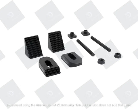 M8 Clamp Kit For Rotary Tables And Milling Tables, featuring clamps, bolts, and nuts for precise machining
