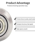 Close-up of a Tuned Up Stainless Steel V Slot Pulley featuring Precision 625ZZ Bearings for smooth operation.