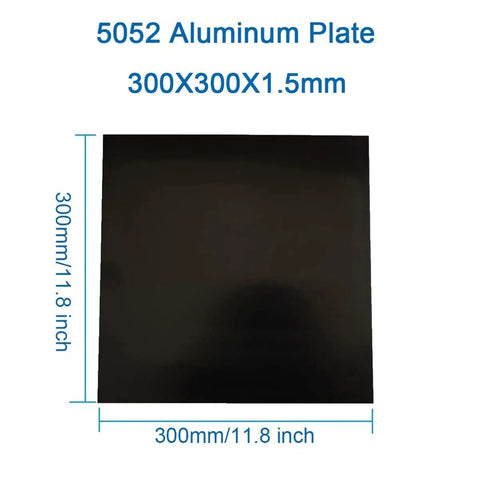 5052 Aluminum Sheet Black Anodized Flat Metal Plate 300x300mm Lightweight Durable For DIY Projects Crafting And Fabrication 1.5mm Thick
