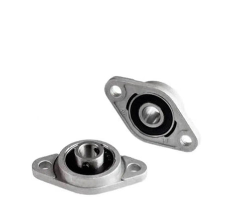 Solid 4pcs Zinc Alloy Pillow Block Bearings With Self Aligning Flange Mount Fitting 8 To 25mm Linear Shafts Offering Smooth Rotation And Secure Lock For Heavy Duty Machinery Where You Want Zero Hassle Performance Plus No Slip During Load Projects, 20mm