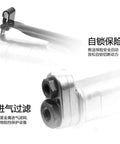 Close-up of the air inlet and safety lock mechanism of 7 Inch Pneumatic Angle Grinder Air Powered Die Grinder.