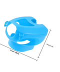 Pro Grade Pigeon Injection Holder For Easy Medicine Feeding, blue plastic holder with hollow-out design, size 5.90 x 4.72 x 3.93 inches