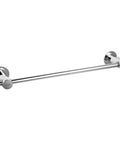 24 Inch Suction Cup Towel Bar No Drill Removable Vacuum Towel Holder for Bathroom Door, strong chrome design.