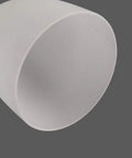 Close-up of a single frosted glass shade from 4 Pack Bell Shaped Frosted Glass Shade Replacement for Ceiling Fans and Wall Light Fixtures