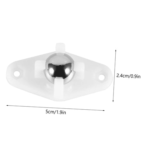 Heavy Duty Steel Ball Transfer Rollers 8 Pack With Swivel Casters And Screw Mounts For Industrial Material Handling And Transport Equipment Perfect For Home Garage Or Shop Use To Move Heavy Stuff Smoothly, 5cm x 2.4cm
