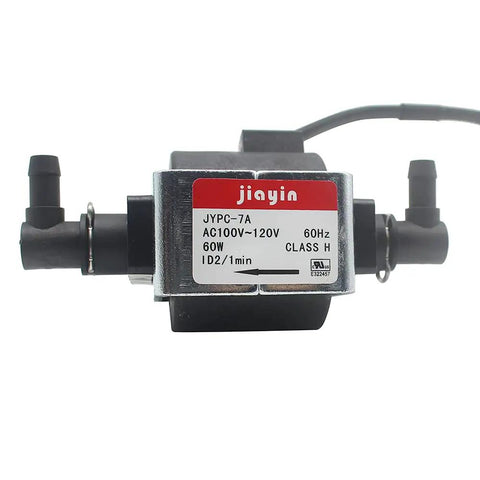 AC 100 To 120V 60W Water Electromagnetic Solenoid Pump With 2400 CC Per Min Flow 2 Bar Pressure Ideal For Boiler Water And Non-Corrosive Liquids Rust Free No Clogging Fast Draw From 20 CM Height No Fuss Install