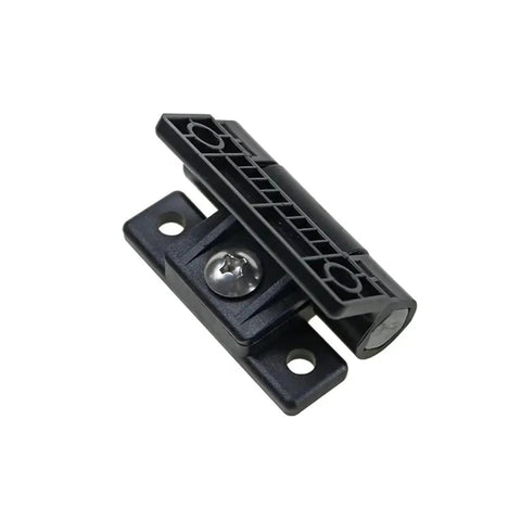 Black hinge with screws, different from the White Damping Hinges With Adjustable Torque For Industrial Cabinets And Furniture Durable 1 Piece Heavy Duty Soft Close Action Ideal For Tool Chests Desks Racks And More.