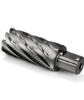 Rugged Shop Tested Annular Cutter Forged From Premium High Speed Steel For Zero Hassle Metal Cutting 3/4 Inch Weldon Shank Precision 1 1/8 Inch Cut Diameter.