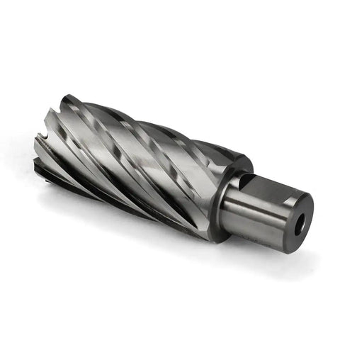 Rugged Shop Tested Annular Cutter Forged From Premium High Speed Steel For Zero Hassle Metal Cutting 3/4 Inch Weldon Shank Precision 1 1/8 Inch Cut Diameter.