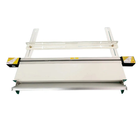 Heavy Duty 125 Cm Acrylic Bender Machine With No Sweat Water Cooling And Crisp Temp Controls For Pvc Vinyl Sheets Pro Shop Angle Positioning Bracket Upgrade Set from top view.