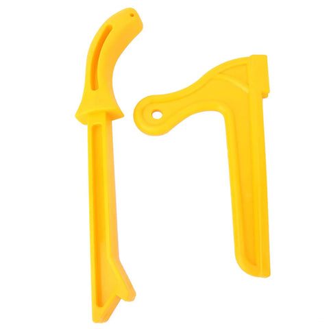 Two Pack Safety Push Sticks For Woodworking With An Ergonomic No Slip Grip Handle And Durable Plastic Body Built For Real Woodworkers
