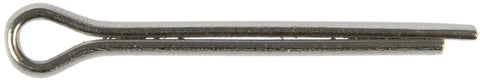 Go To 100 Pack Cotter Pins One Eighth Inch By One And A Half Inch Universal Fit Split Pins close-up showing black finish and looped top