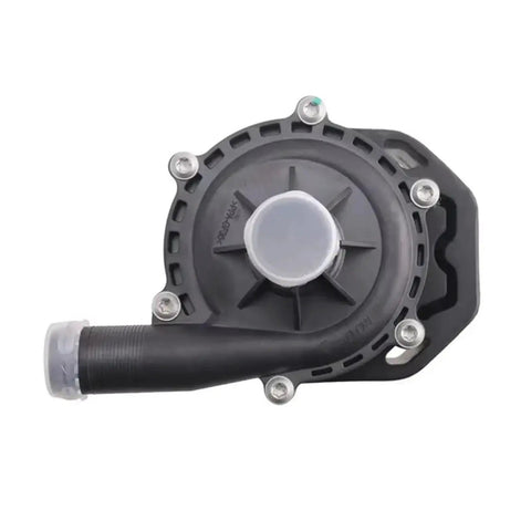 Electric Auxiliary Water Pump For Tesla Model S And X 12 To 16 Straight Up Solid Fitment Keeps Coolant Flowin Smooth Keeping Your Daily Runner Chill Under Pressure Oem Replacement Assembly, top view.
