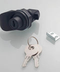 Push Button Latch Drawer For 1 To 10mm Thick Panels, Slick Easy Install Flush Pull Lock With 25.5mm Cutout, Durable PP Body And Solid Metal Keys
