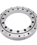 Top Tier Cross Roller Bearing For Cnc Turntables And Heavy Duty Rotary Joints Measures Two Eighty By Three Fifty Five Inner And Outer Dimensions With Point Four Inch Clearance Built Solid For Dead Smooth Industrial Swivel Action showing precision design and smooth finish.