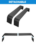 Detachable Trailer Fenders For Double Axle Trailers Fits 13 To 15 Inch Tires, Steel Diamond Tread Plate, parts and assembly view