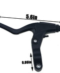 Upgrade Your Ride With This 4 Piece Aluminum Bicycle Brake Set For Mountain And Road Bikes, 5.6in lever with 0.86in clamp