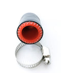 Heavy Duty Black 5 By 8 Inch High Temperature Four Ply Reinforced Silicone Radiator Bypass Cap With Stainless Steel Clamp