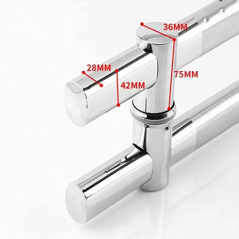 Heavy Duty Stainless Steel Sliding Barn Door Handle 24 Inch Built To Last Pull Push Door Hardware for Wood Glass Metal Doors