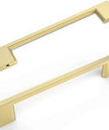 10 Pack 6-1/4 Inch Brushed Gold Cabinet Pulls For Kitchen And Home Use Zinc Alloy Drawer Handles Solid Cabinet Hardware For Cabinets