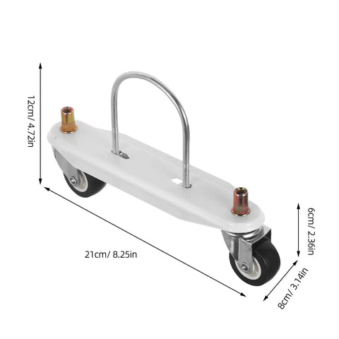 2 Pack Radiator Heater Wheel Set Oil Filled Caster Wheels Swivel Heavy Duty For Indoor Electric Heaters U Shaped Hook Repair Parts Easy Install And Stable Support, 21x8x6 cm