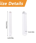 Size details of Mini Self Adhesive Clear Acrylic Cabinet Drawer Pulls 2 Pack No Punching Design Push Pull Handles