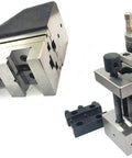 Mini Vertical Milling Slide With Precision 2 Inch Steel Vise, showing adjustable heavy duty vise for small lathes.