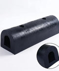 Rubber Semi-Circular Dock Guard and Extruded Rub Rail for Docks, Outer Wheel Docks, and Port Protection in black rubber