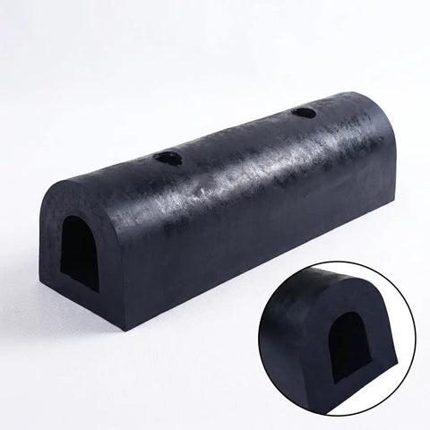 Semi Circular Rubber Dock Rub Rail For Outer Wheel Docks And Port Docks Built Tough Black Marine Grade Protection.