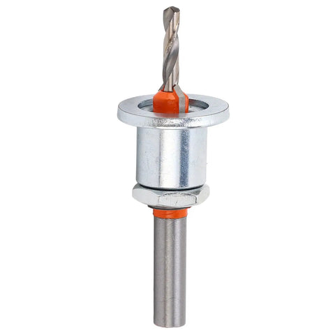 Heavy Duty Adjustable Depth Countersink Drill Bit With Slick Flute Design For Woodworking And Metal Drilling, alloy steel, compact design.