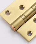 Close-up of a smooth brushed Three Pack Soft Close Door Hinges For Cabinets And Closets, Thickened Quiet Flat Hinge With Free Slot