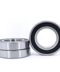 Deep Groove Ball Bearing 6211 2RS ABEC3 55x100x21 Mm For Electric Power Tools, chrome steel, sealed view.