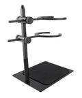 Premium Adjustable Pour Over Coffee Dripper Stand featuring a black aluminum frame and ceramic filter cup for easy brewing.