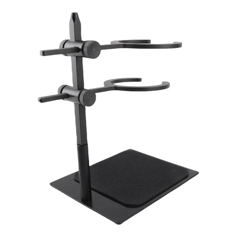 Premium 6 Piece Manual Brewing Station Featuring Rock Solid Aluminum Alloy Stand showcasing adjustable aluminum support for mugs.