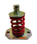 Slick And Solid Open Spring Mount Isolators 440 Pounds Capacity With One Inch Deflection Red Coiled Springs on zinc base
