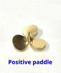 32mm Brass Three Blade Propeller Set For RC Sailboats With Left And Right Hand Turns M3 Shaft Hole Pressure Tested Marine Grade