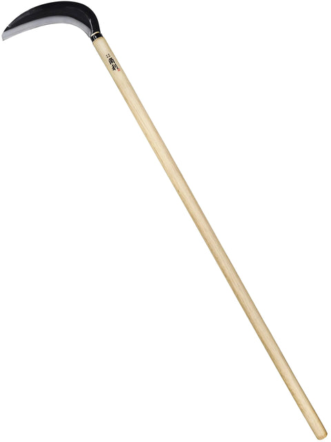 Long Handle Weeding Sickle With Razor Sharp Japanese Carbon Steel Blade For Stand Up Weeding No Bending Easy Back Saving Yard Work 45 Inch Tool
